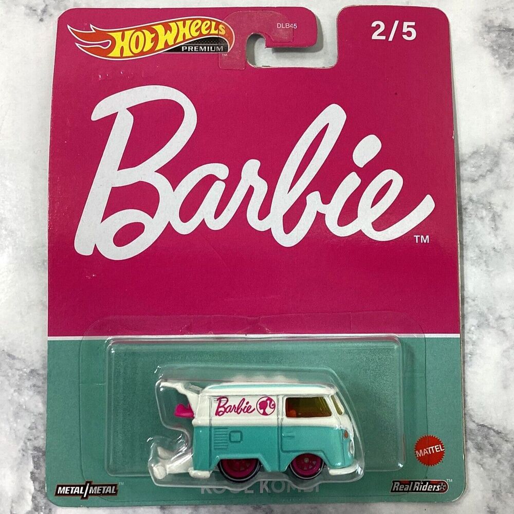 Hot Wheels Premium Barbie Kool Kombi Pop Culture Real Riders Mattel 1:64 New